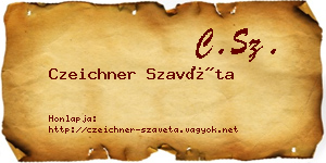 Czeichner Szavéta névjegykártya